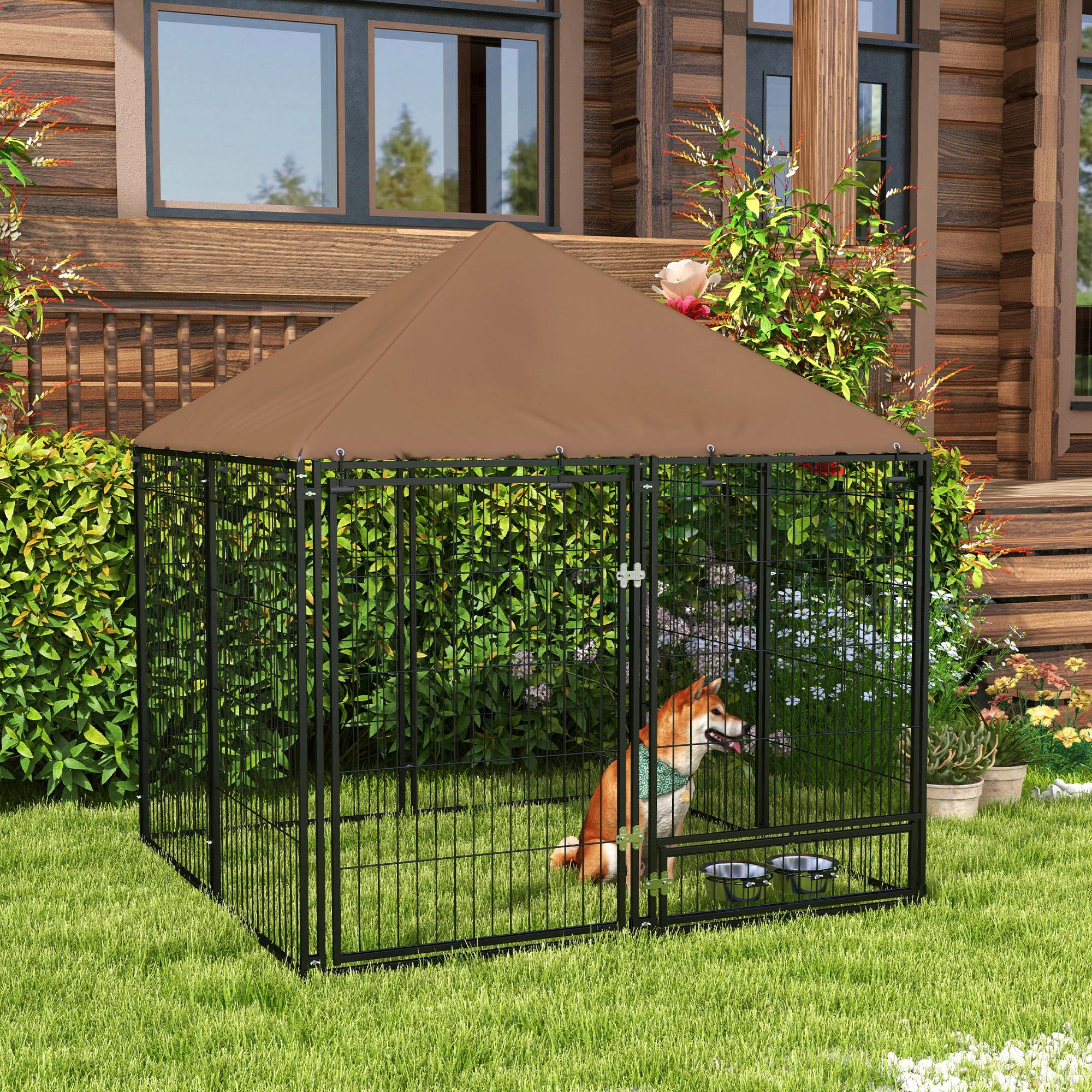 Heavy Duty Dog Whelping Box with RV Tags, Puppy Pen Playpen, Safe Dog House Shelter for Newborn Puppies and Small Pets
