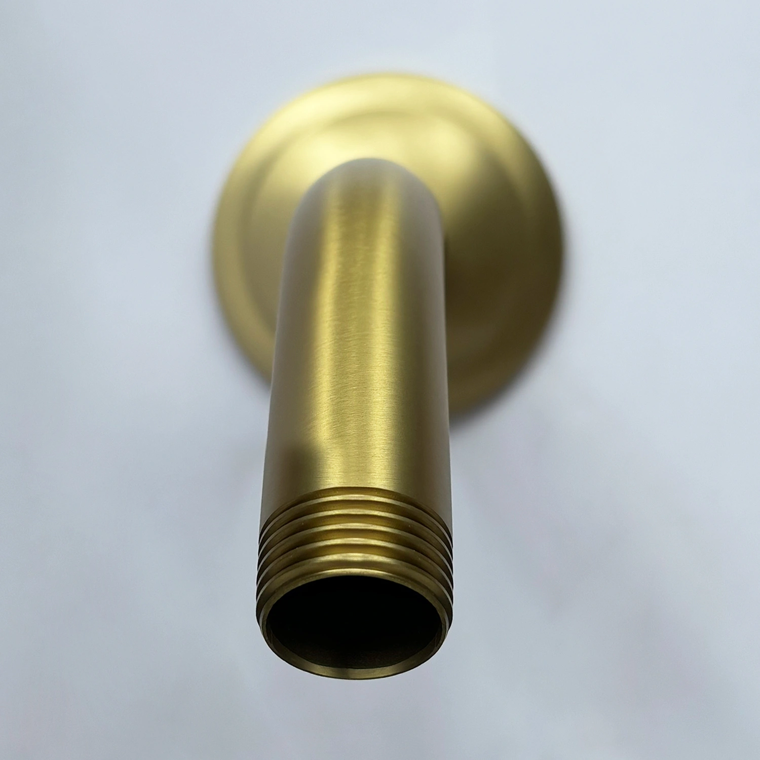 Shower Arm with Flange, 1/2 NPT Tapered Threads, Rain Shower Head Arm, Wall Mount Shower Extension Arm view 3