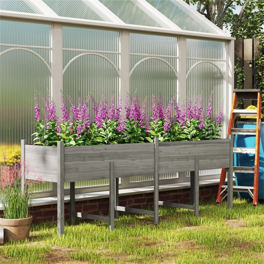 4 Piece Raised Garden Bed Kit with Cover - Metal Steel Planter Box for Vegetables Flowers Herbs Outdoor Indoor Home & Patio view 2