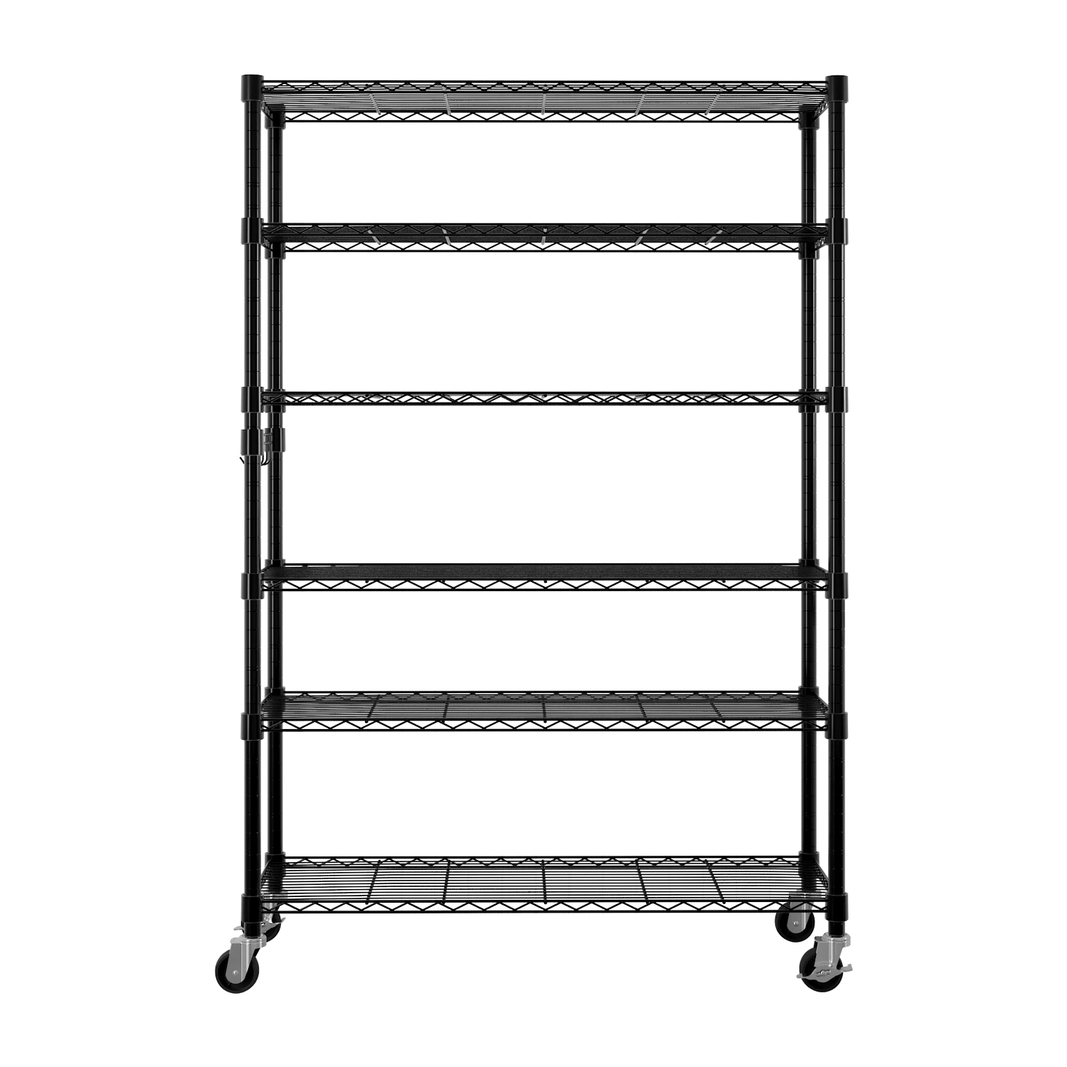 6-Tier disassembly and free assembly NSF-Certified Steel Wire Shelving with Wheels view 13