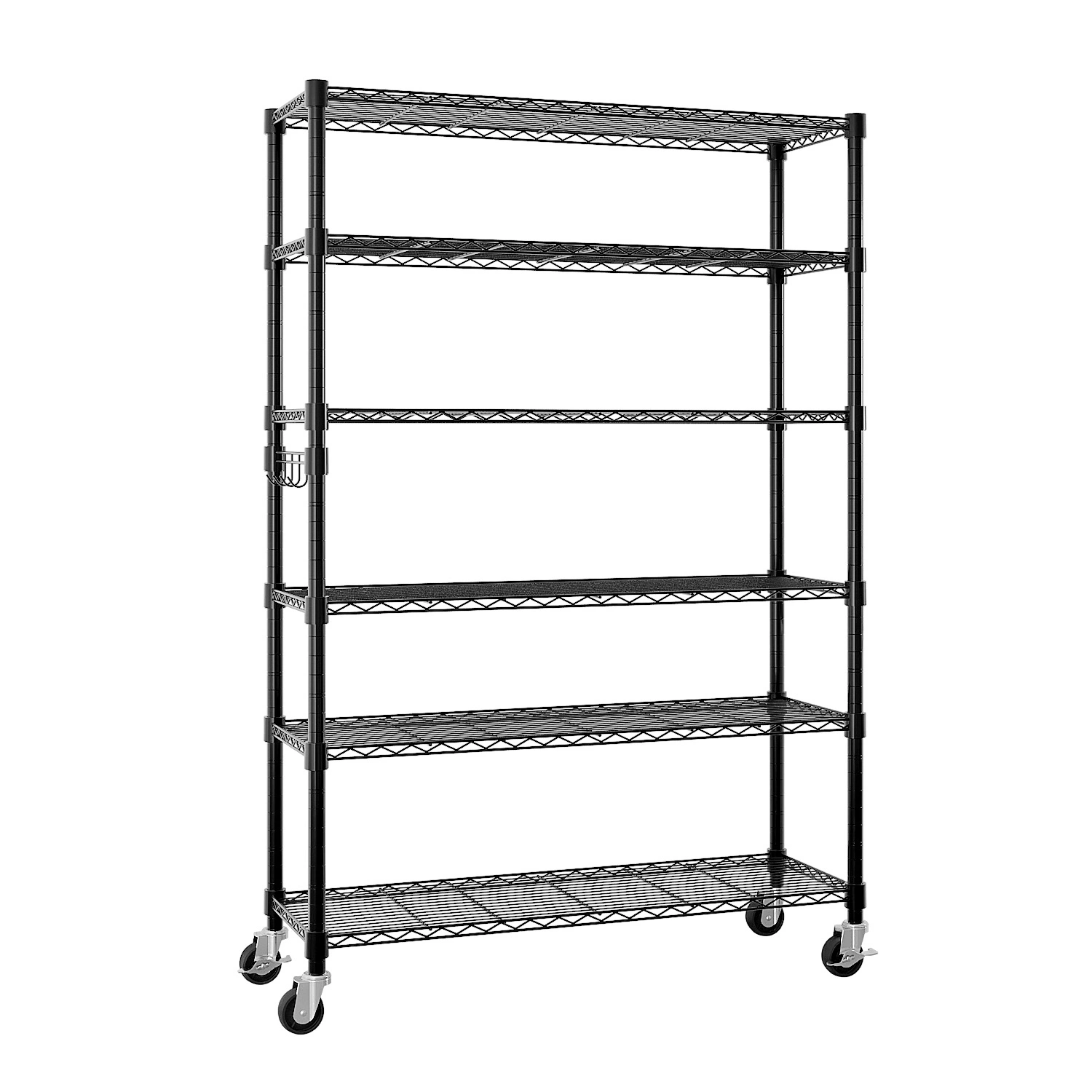 6-Tier disassembly and free assembly NSF-Certified Steel Wire Shelving with Wheels view 14