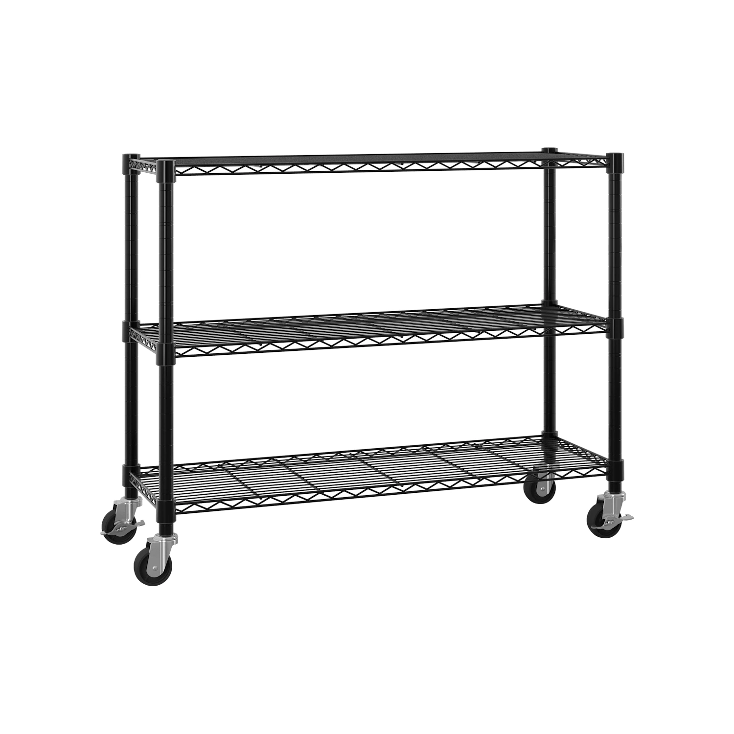 6-Tier disassembly and free assembly NSF-Certified Steel Wire Shelving with Wheels view 16