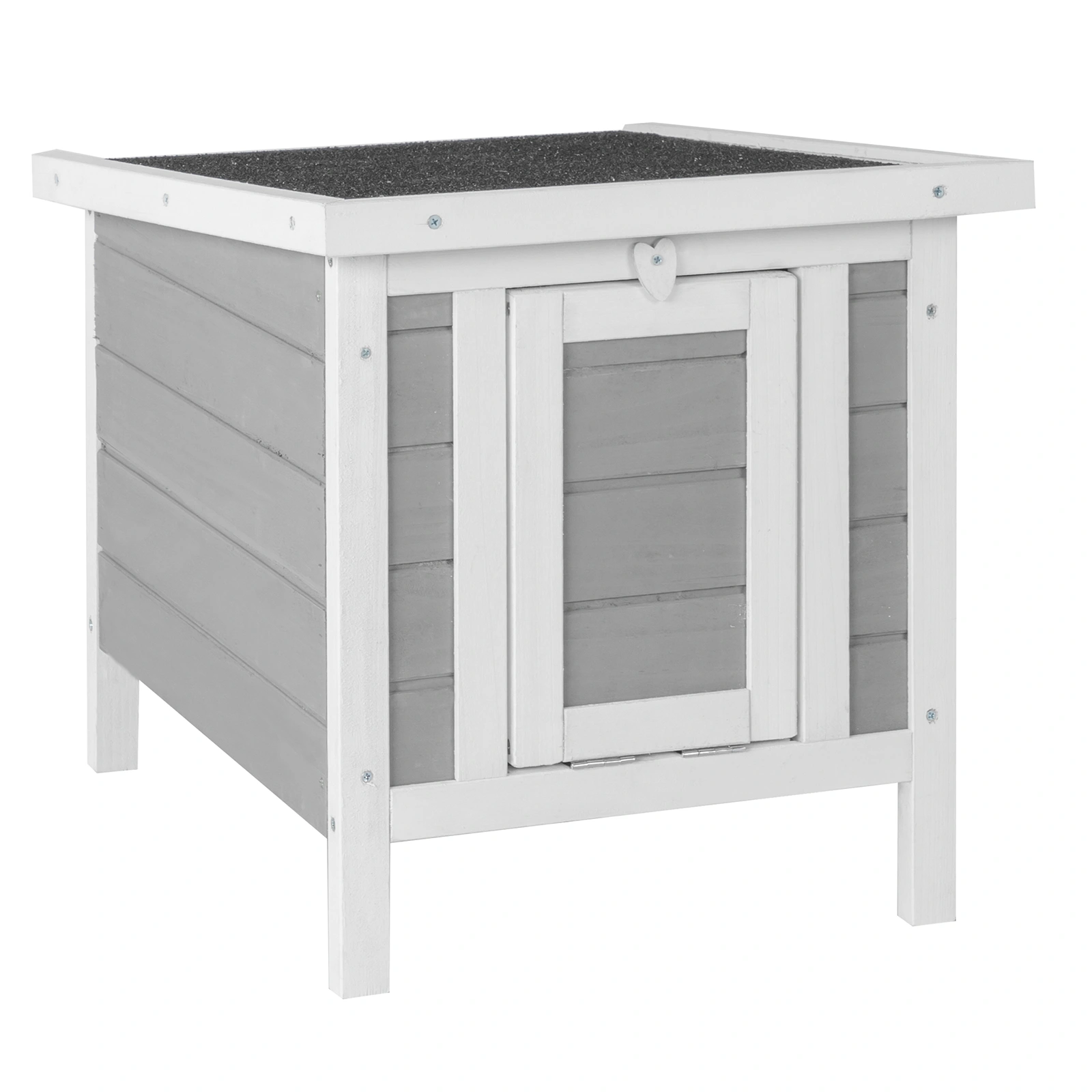 20" Wooden Waterproof Rabbit Hutch Pet Bunny Small Animal House Habitat Gray view 8