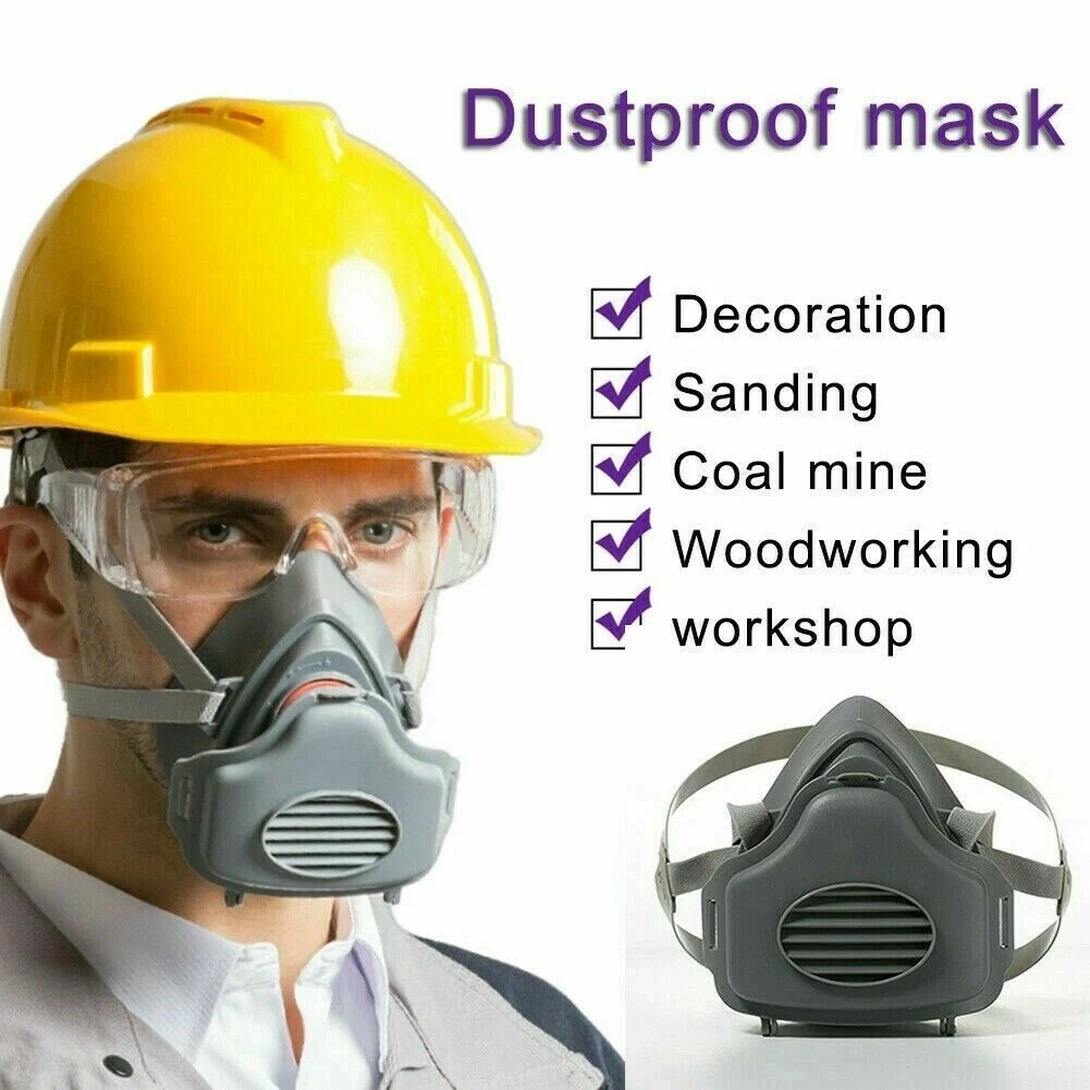 Half Face Mask Respirator Cover for Woodworking Painting Welding Dust Protection view 3