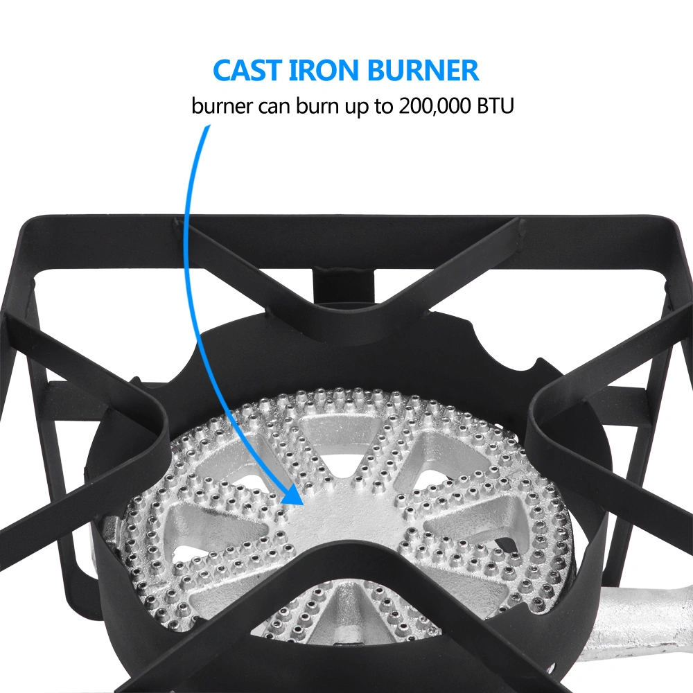 Ef41-54 Outdoor Furnace With Square Furnace 20W BTU Head Diameter 26cm With 1.2m Leather Pipe With 0-20psig High Pressure Valve view 18
