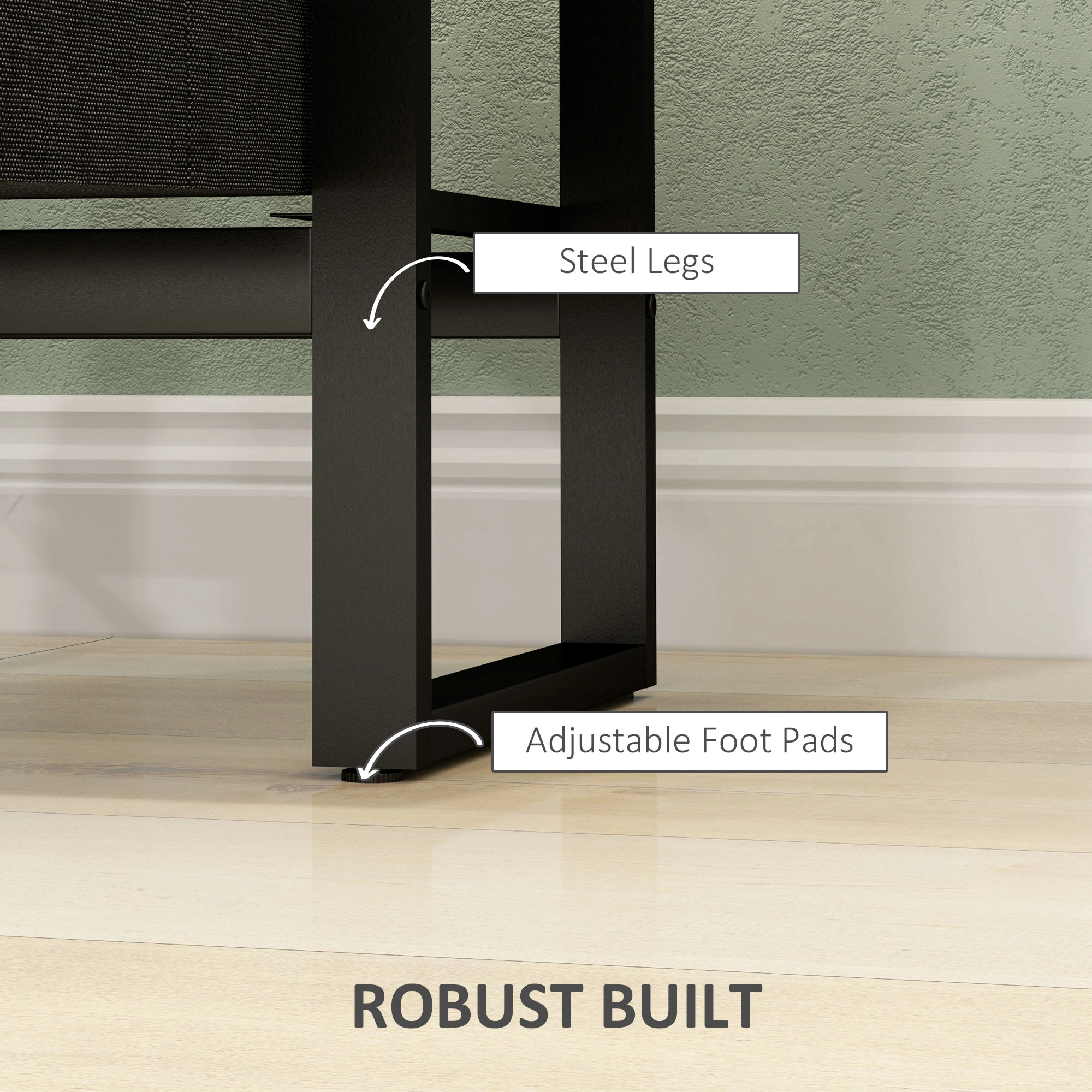Contemporary Bedside Tables with Charging Station, Nightstand with LED Light, Bedroom Storage Table view 5