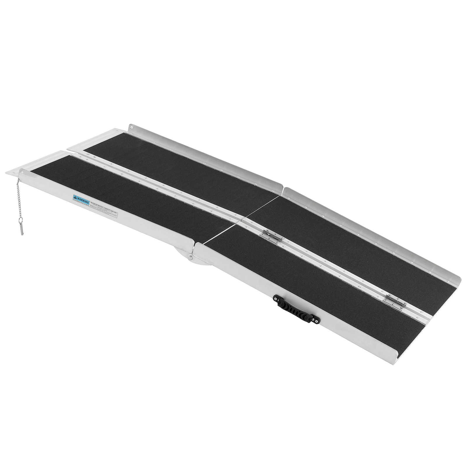 5FT Non-Skid Folding Aluminum Wheelchair Ramp for Home Steps, Holds Up to 600 lbs, Portable Scooter Mobility Ramp with Handle view 10
