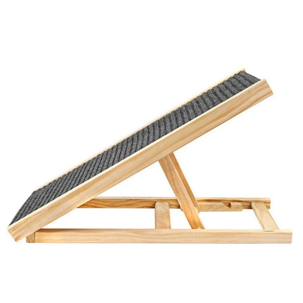 Foldable Dog Stairs & Pet Ramp, Non-Slip Adjustable Height Steps for Sofa Bed Car view 3