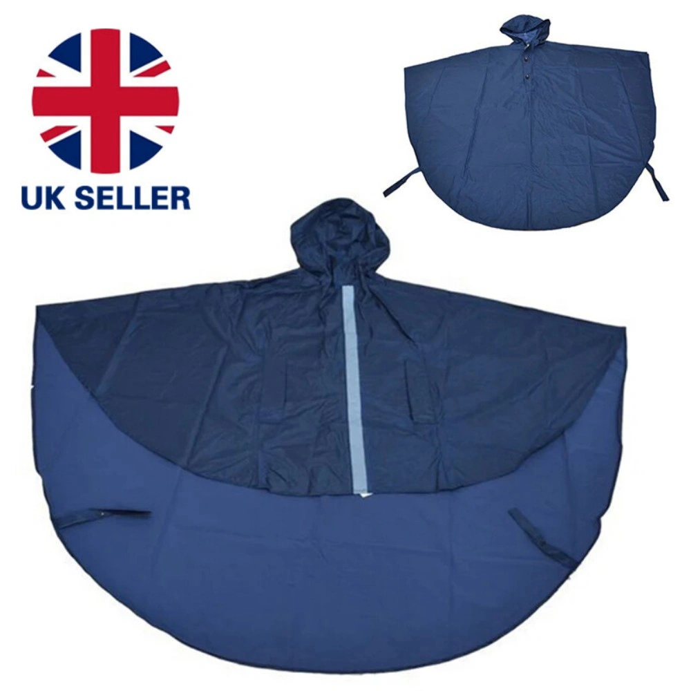 Wheelchair Waterproof Poncho Rain Cover with Hood, Disability Aid Rain Mac Coat for Outdoor Use view 3