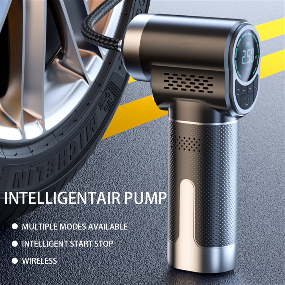 150PSI Handheld Wireless Air Compressor Portable Tire Inflator Pump with Digital Display & LED Light for Cars/Motorcycles/Bicycles/Balls view 3