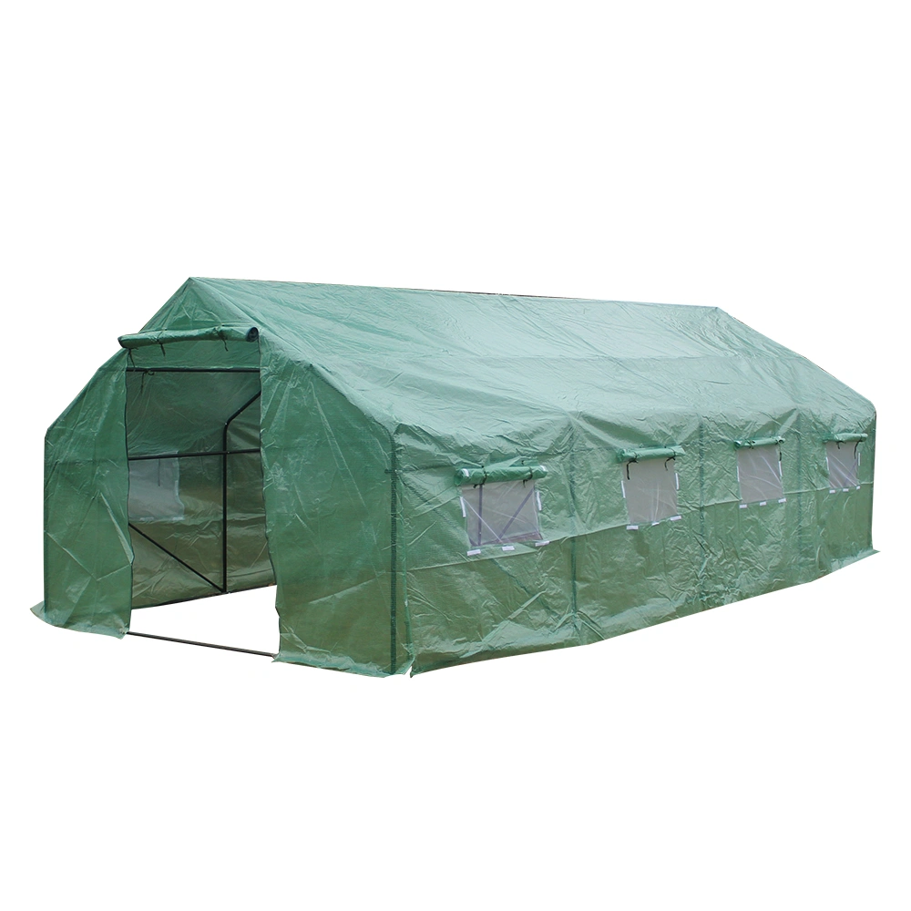 Heavy Duty Greenhouse 20'x10'x7' with Spike Base, Plant Gardening Tent (Model B)