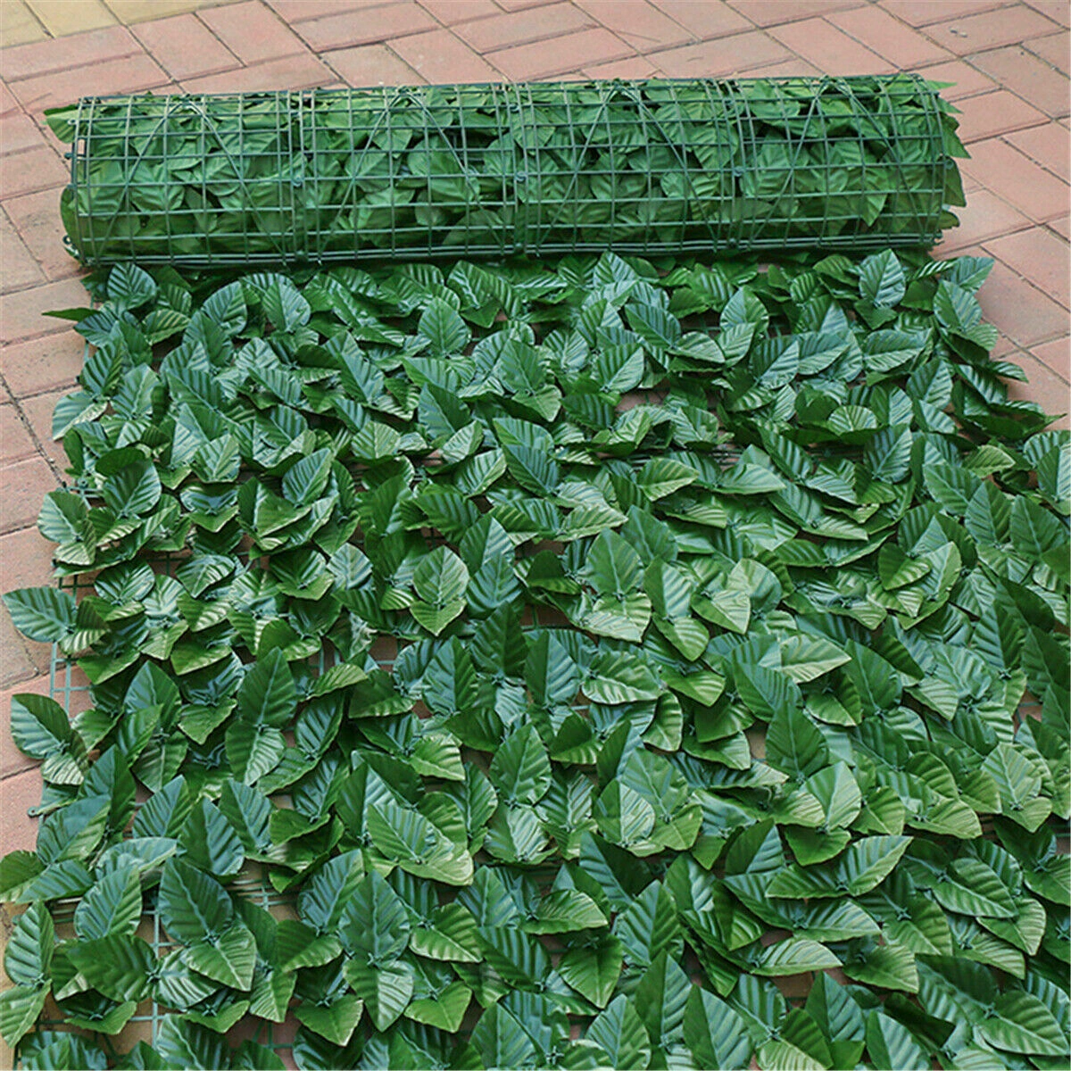 3M Artificial Ivy Leaf Hedge Fence, Fake Privacy Screening Roll for Garden Wall Panel Decor view 2