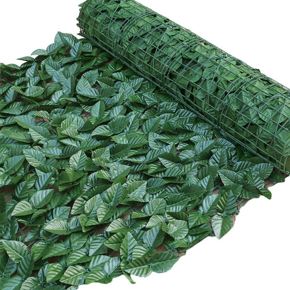 3M Artificial Ivy Leaf Hedge Fence, Fake Privacy Screening Roll for Garden Wall Panel Decor view 3