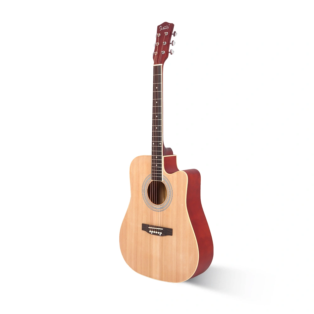 GT502 41 Inch Folk Guitar Hard Case, Spruce Panel, Matte Edging, Burlywood Finish, Includes Shield & Wrench view 2