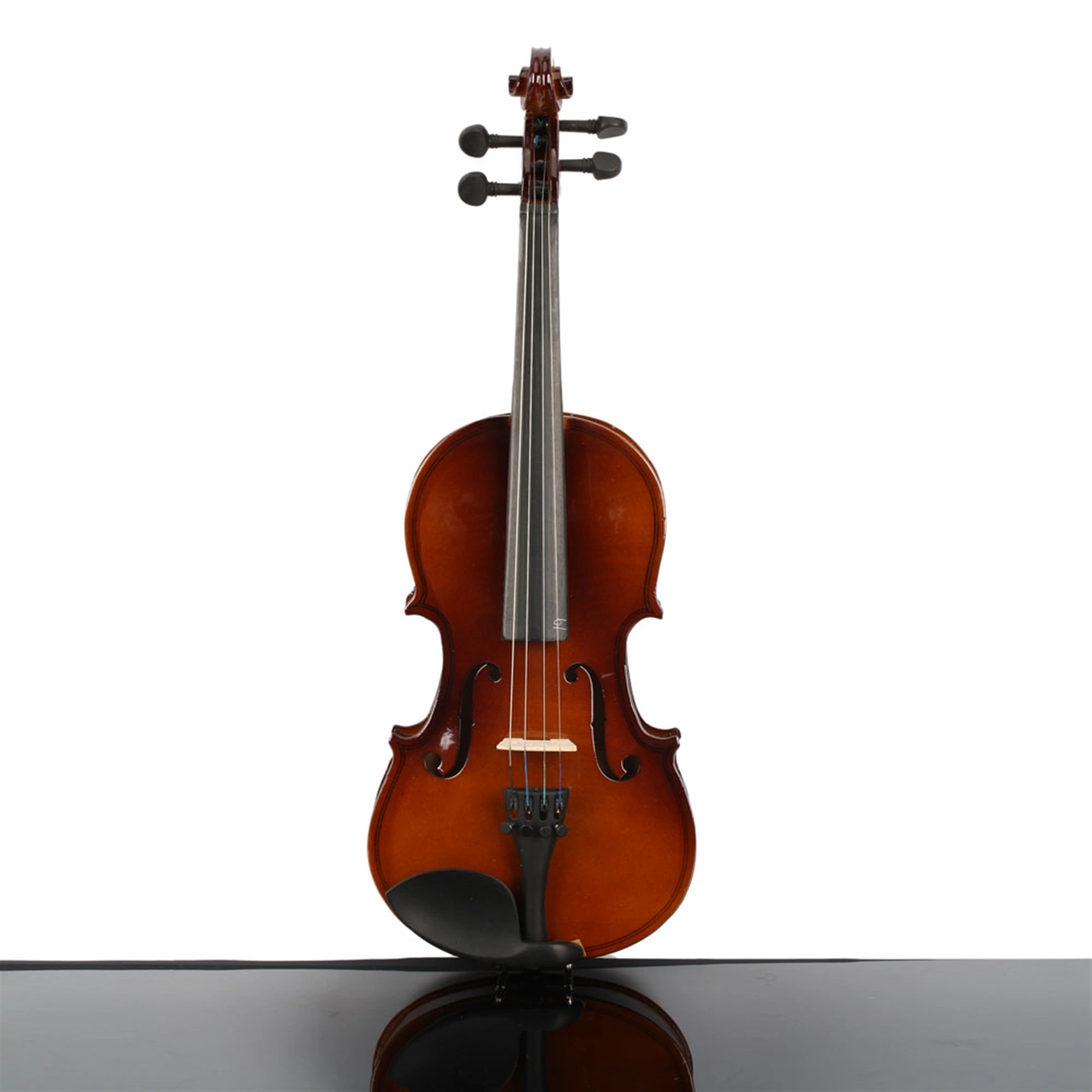 1/4 Size Acoustic Violin Beginner Set with Hard Case Bow Rosin Natural Finish view 4