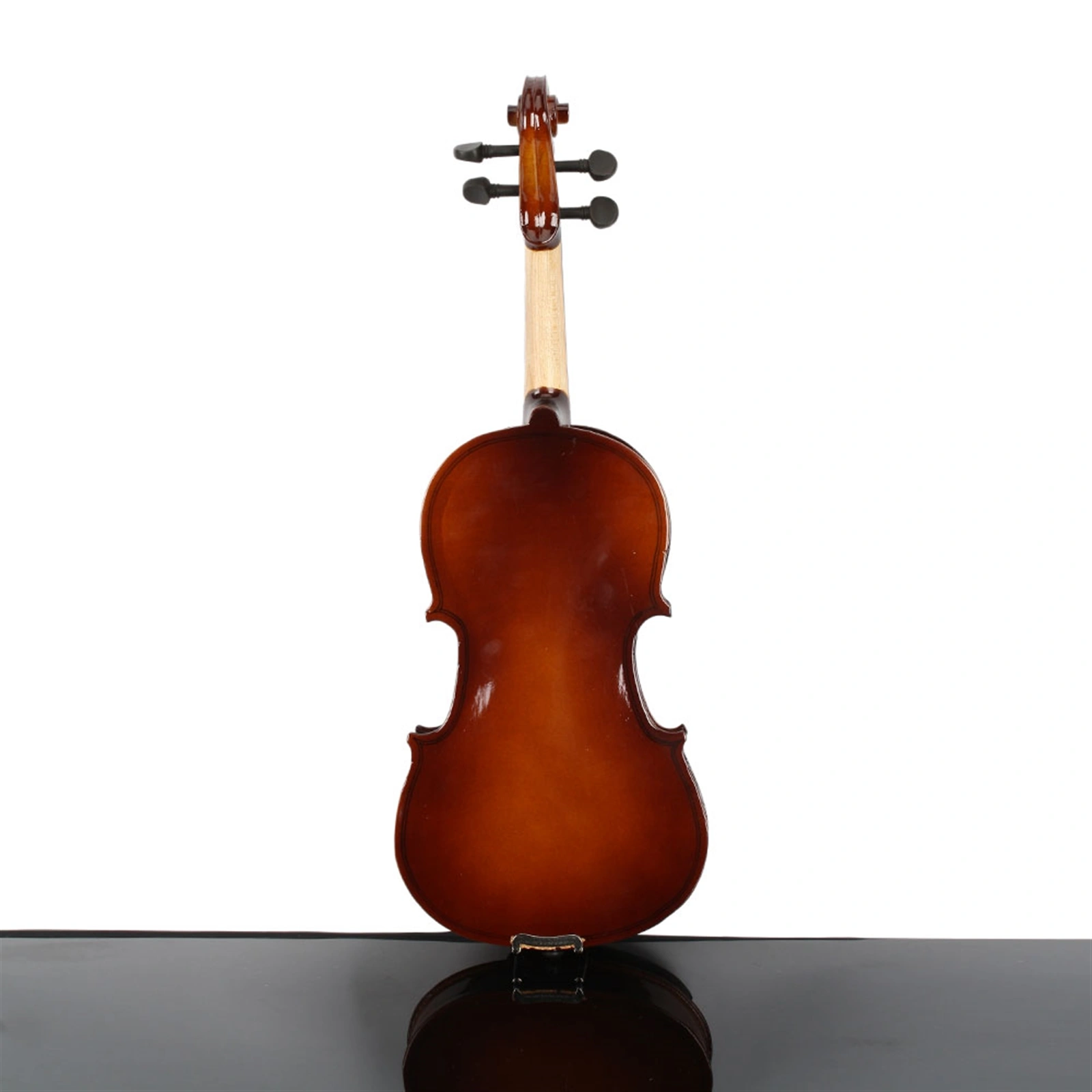 1/4 Size Acoustic Violin Beginner Set with Hard Case Bow Rosin Natural Finish view 5
