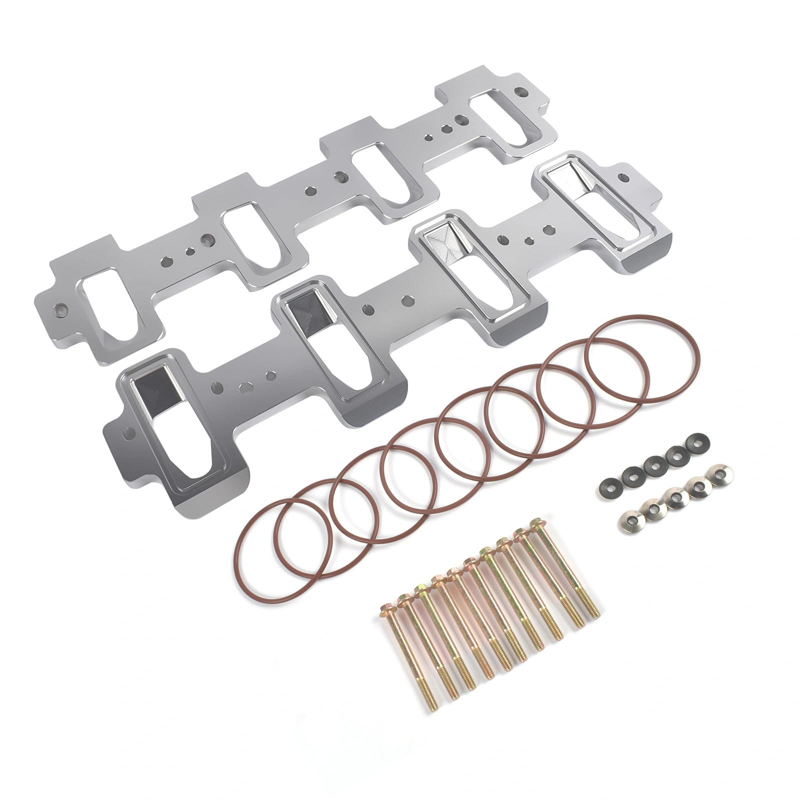 Intake Manifold Adapters Fit for LS Cathedral Port Cylinder Head to Rectangle Port Chevrolet Corvette Camaro SS Pontiac G8 GXP 551316 view 2