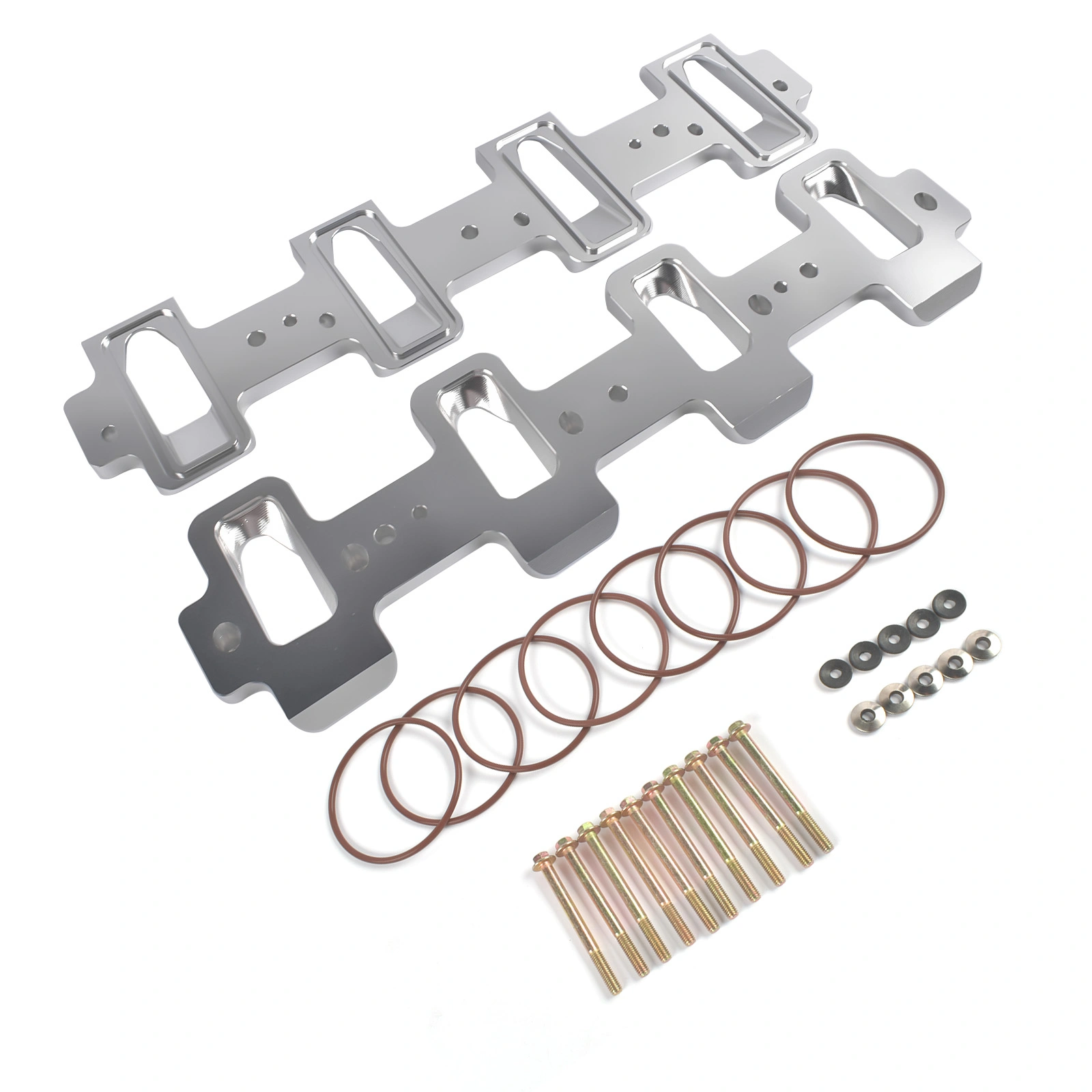 Intake Manifold Adapters Fit for LS Cathedral Port Cylinder Head to Rectangle Port Chevrolet Corvette Camaro SS Pontiac G8 GXP 551316 view 4
