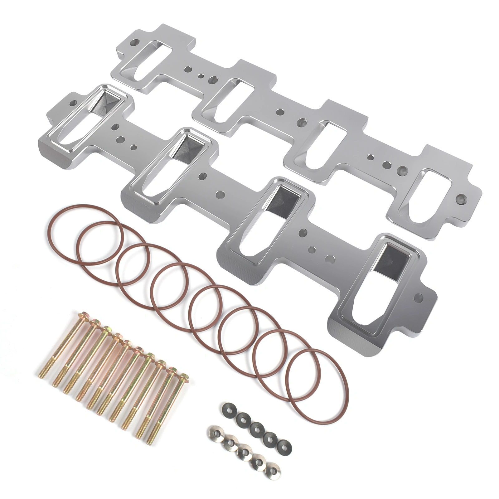 Intake Manifold Adapters Fit for LS Cathedral Port Cylinder Head to Rectangle Port Chevrolet Corvette Camaro SS Pontiac G8 GXP 551316 view 5
