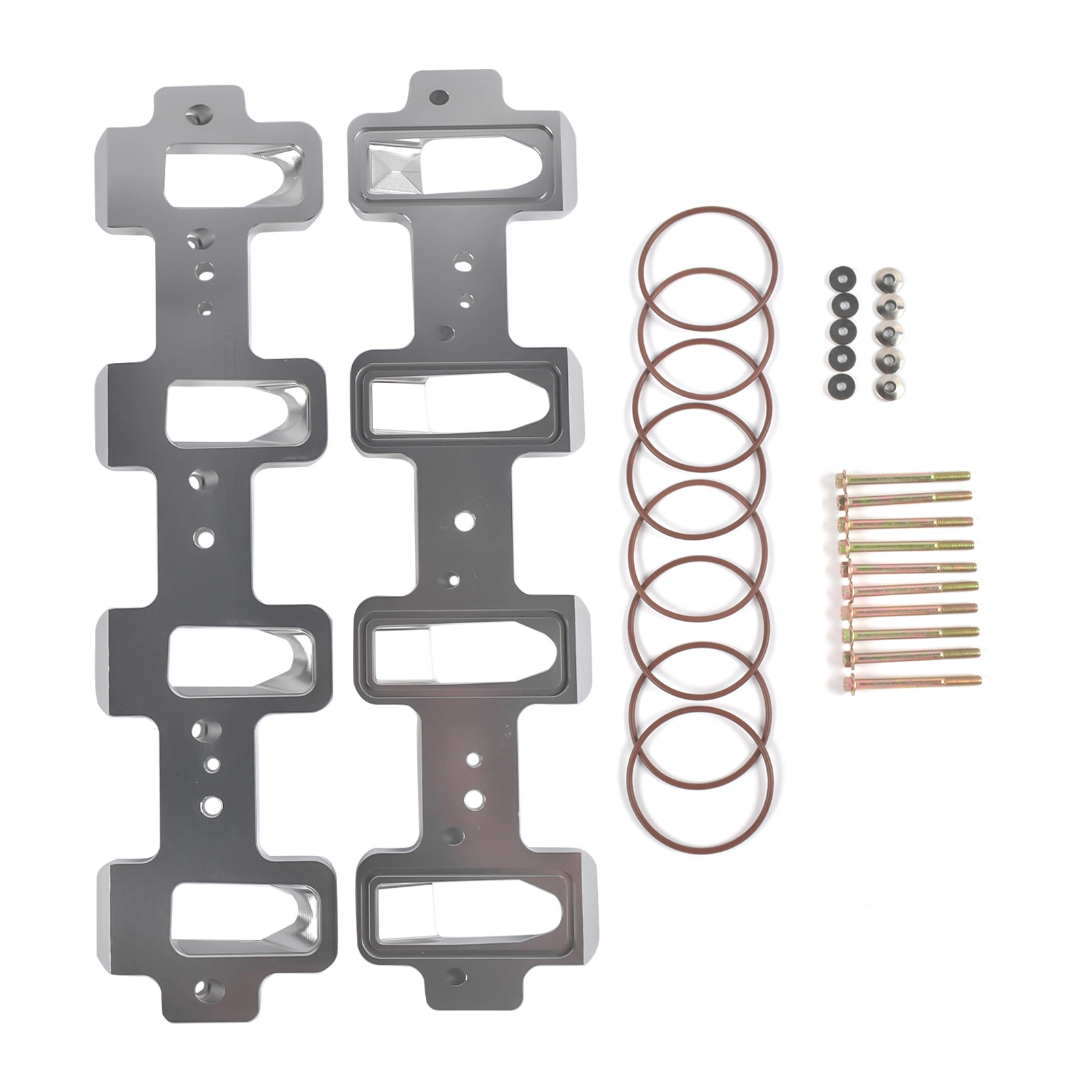Intake Manifold Adapters Fit for LS Cathedral Port Cylinder Head to Rectangle Port Chevrolet Corvette Camaro SS Pontiac G8 GXP 551316 view 6