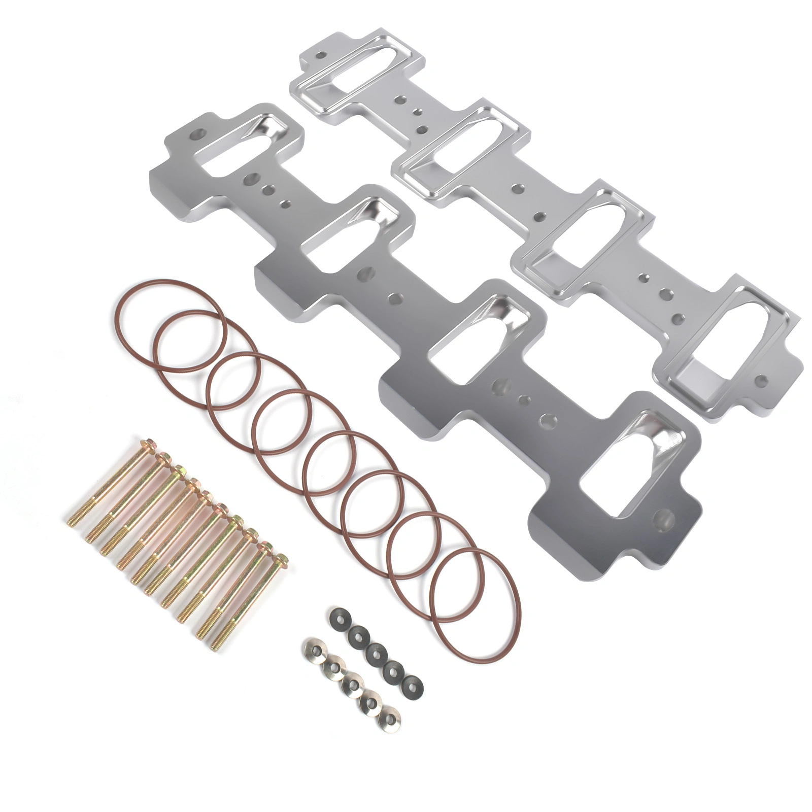 Intake Manifold Adapters Fit for LS Cathedral Port Cylinder Head to Rectangle Port Chevrolet Corvette Camaro SS Pontiac G8 GXP 551316 view 7