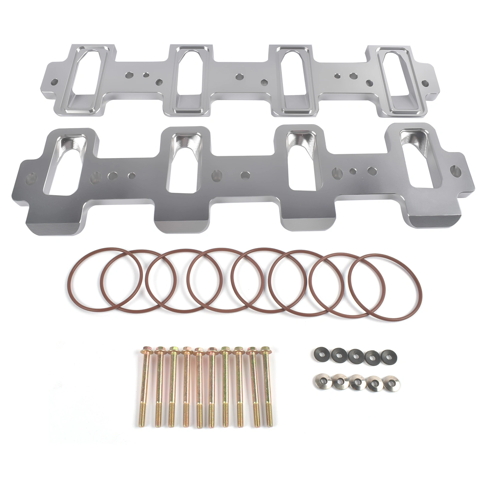 Intake Manifold Adapters Fit for LS Cathedral Port Cylinder Head to Rectangle Port Chevrolet Corvette Camaro SS Pontiac G8 GXP 551316 view 8