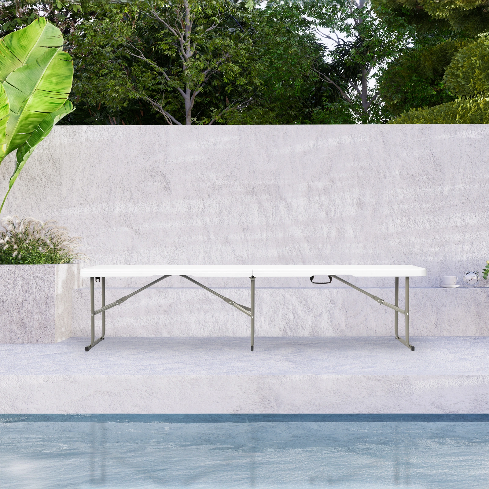 6FT Outdoor Courtyard Foldable Bench view 10