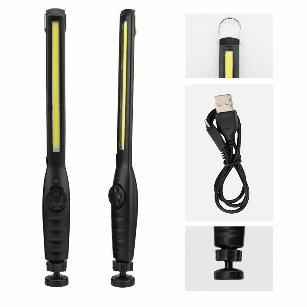 2 Pack USB Rechargeable LED Work Lights Magnetic Base Flashlight for Outdoor Camping view 4