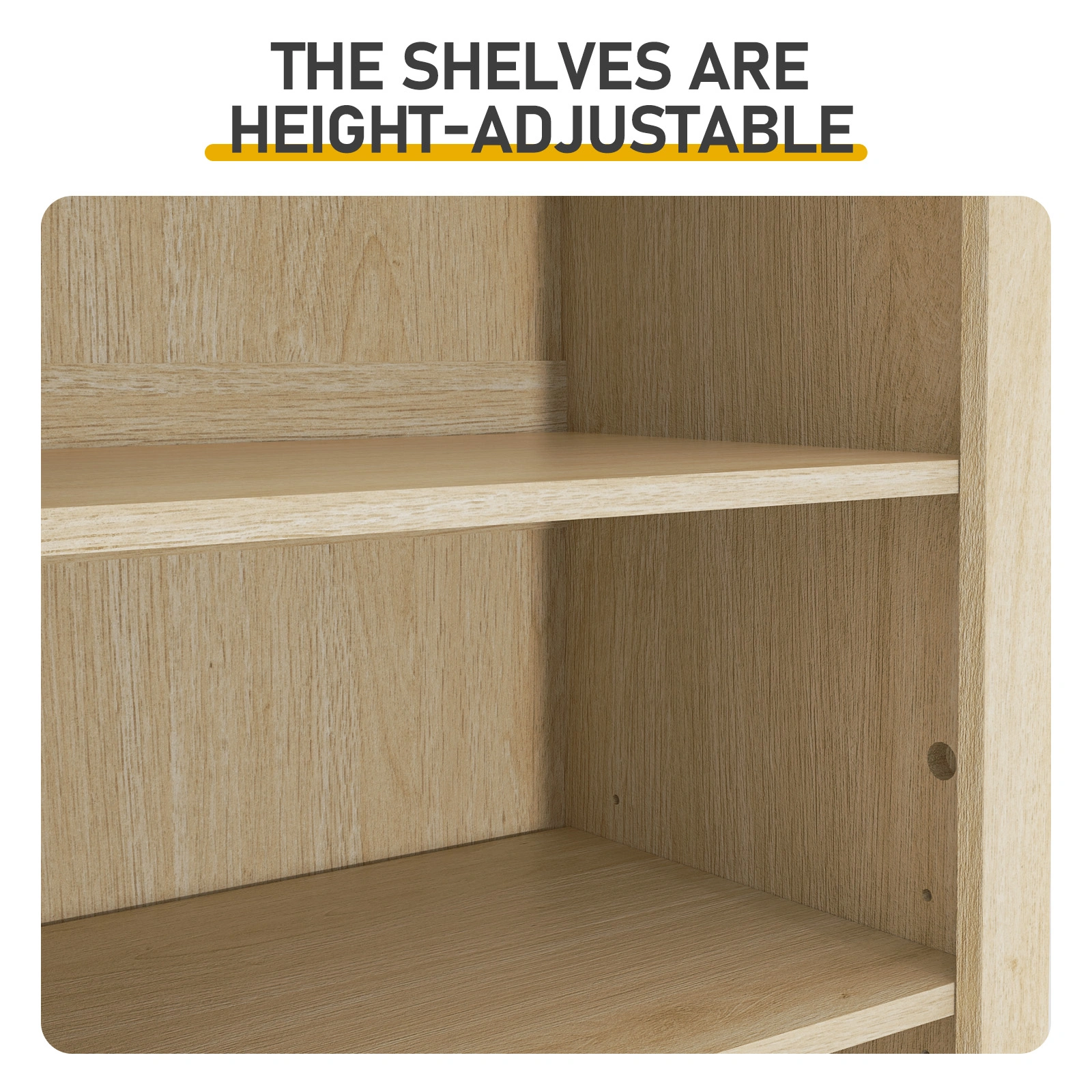 8-Tier Arched Dome Display Rack Particleboard Melamine-Faced Bookshelf 15.75*11.81*70in Oak view 7