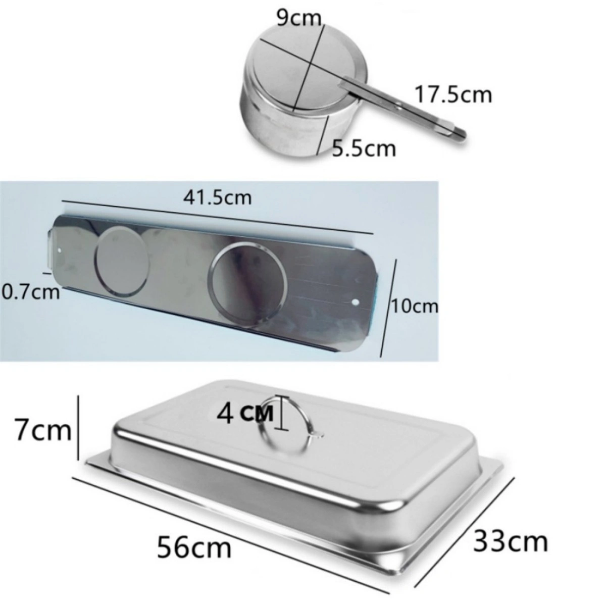 304 Stainless Steel 9L Bain Marie Food Warmer Chafing Dish Buffet Warmer Insulated view 5