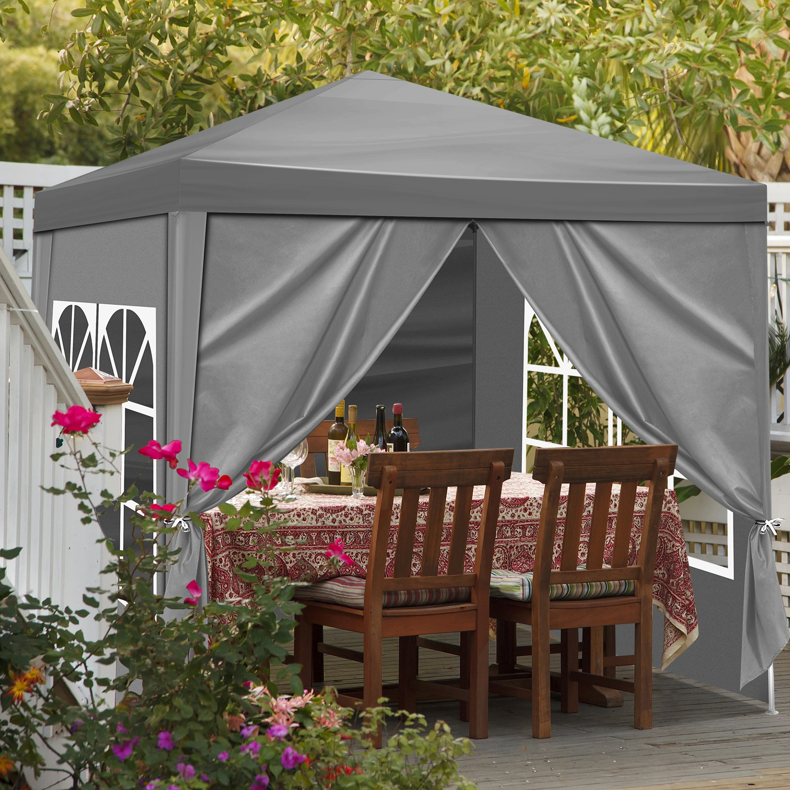 6.5x6.5FT Four Sides Portable Party Tent view 11