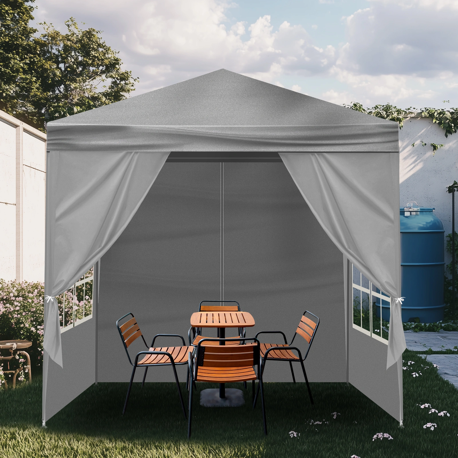 6.5x6.5FT Four Sides Portable Party Tent view 14