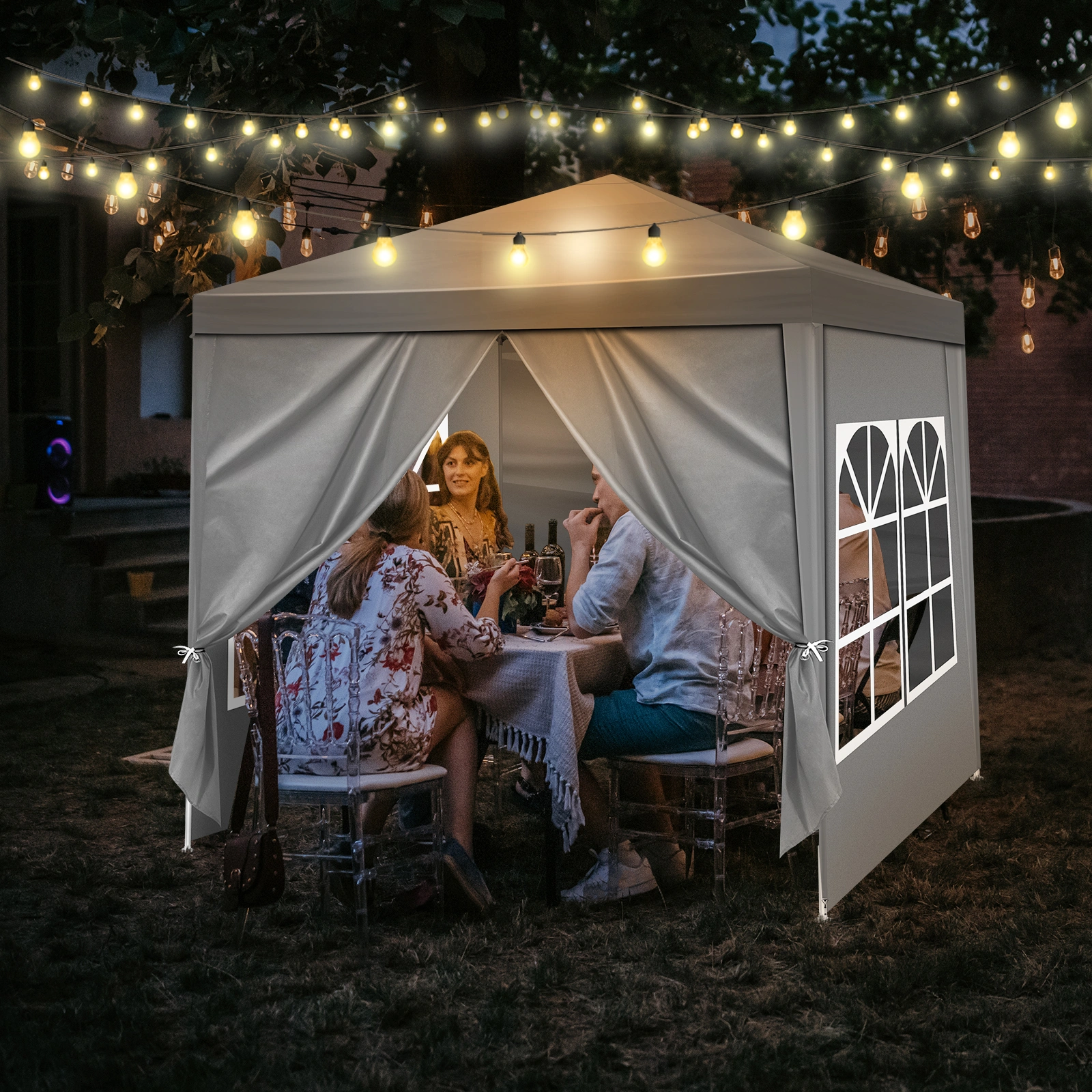 6.5x6.5FT Four Sides Portable Party Tent view 16
