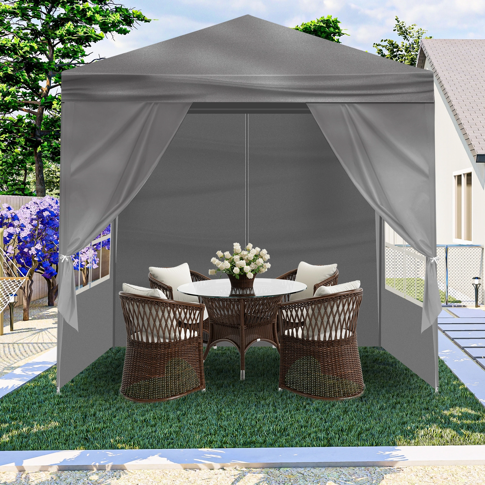 6.5x6.5FT Four Sides Portable Party Tent view 22