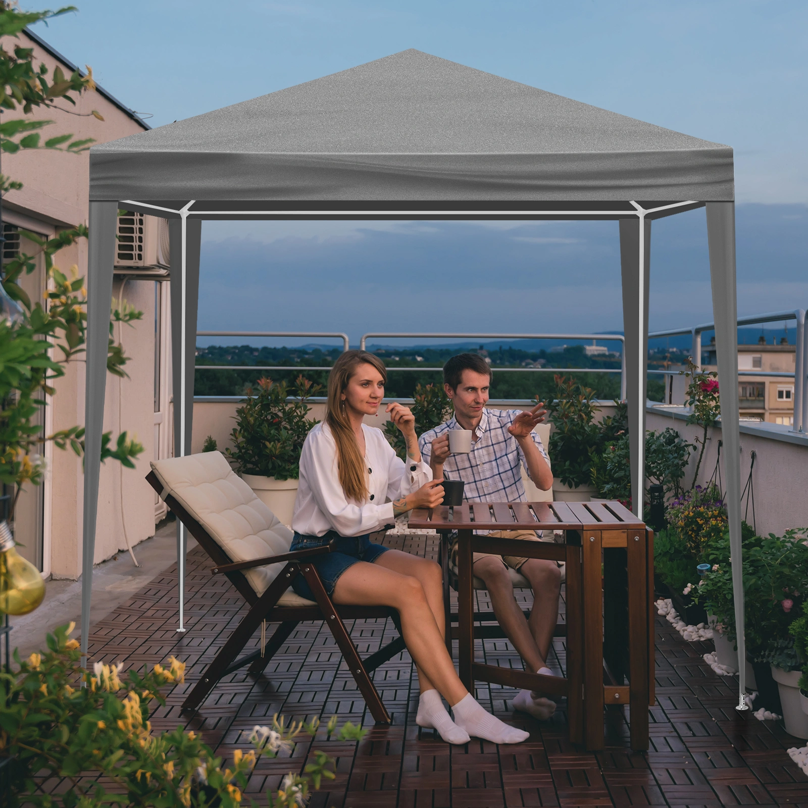 6.5x6.5FT Four Sides Portable Party Tent view 7