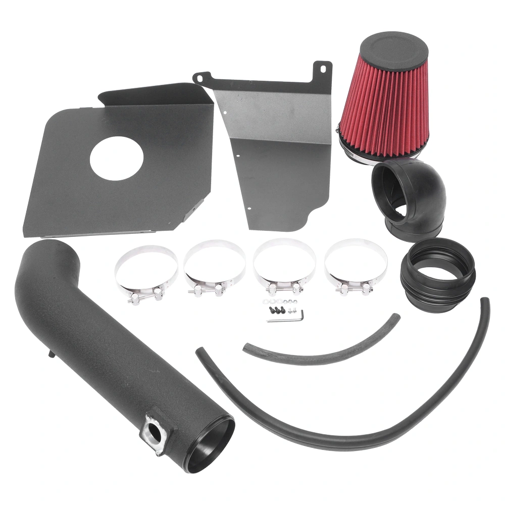 4 Inch Black Intake Pipe with Air Filter for GMC Chevy Cadillac 2009-2014 V8 4.8L 5.3L 6.0L 6.2L view 2