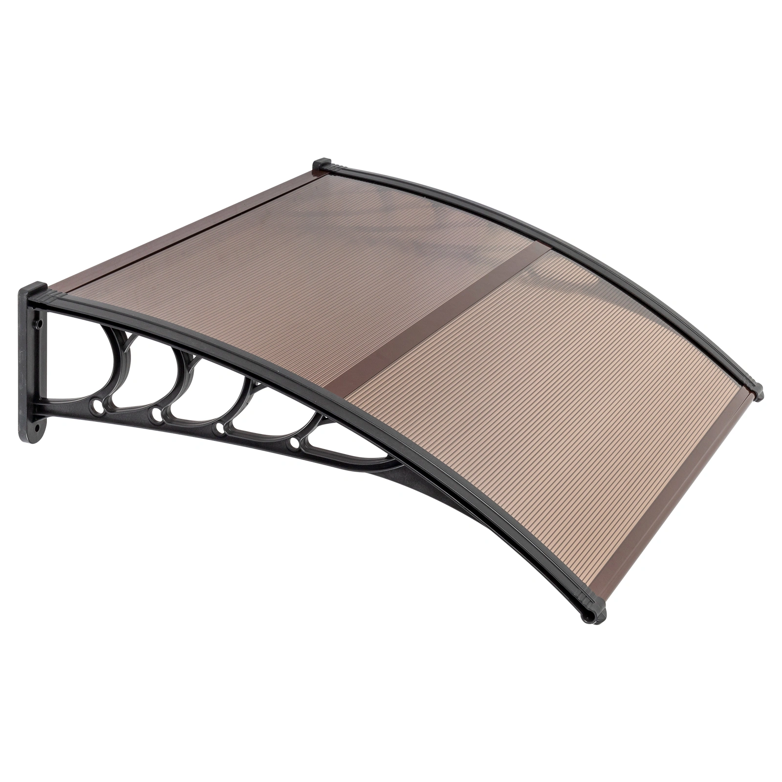 100 x 96cm Household Application Door & Window Rain Cover Eaves Brown Board & Black Holder view 12