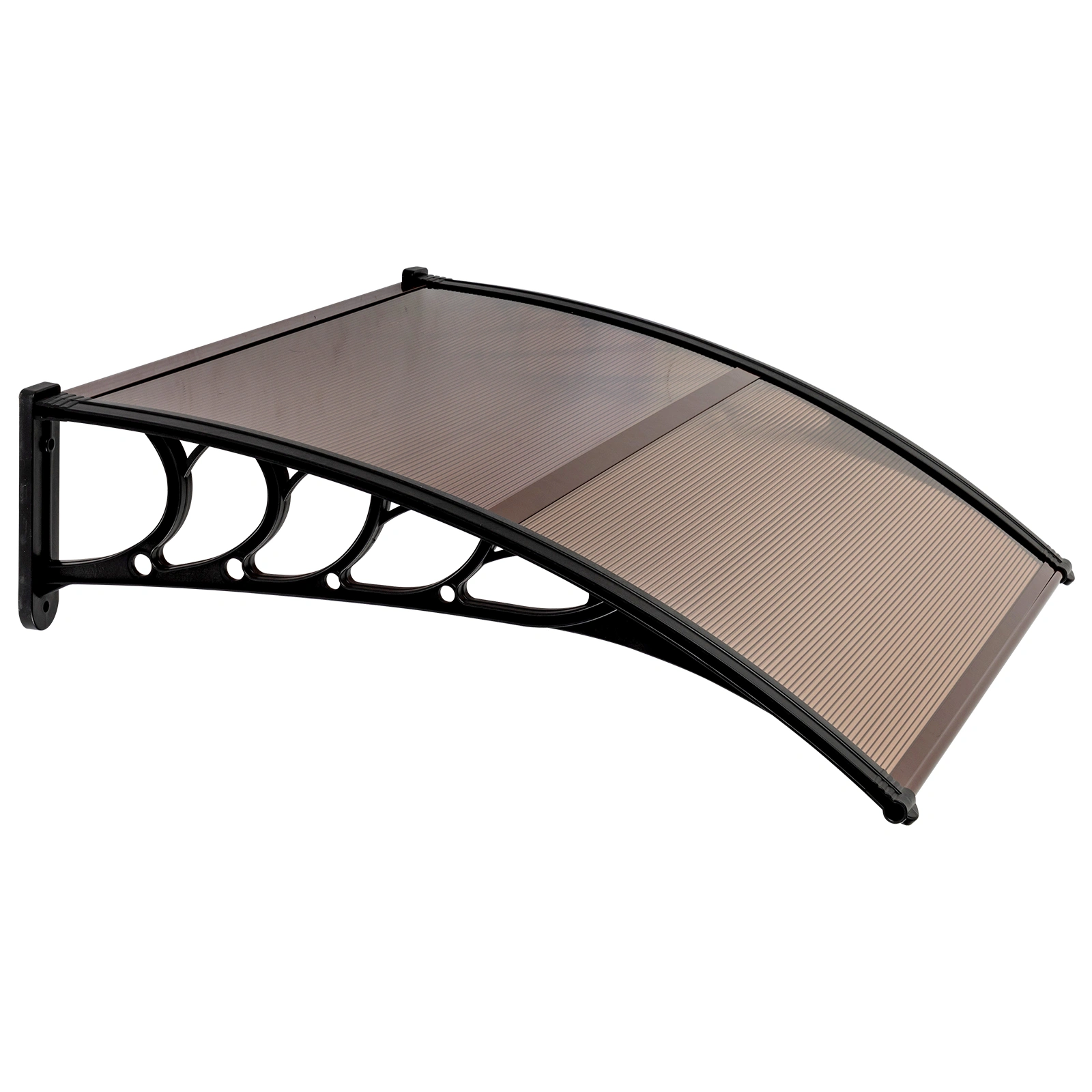 100 x 96cm Household Application Door & Window Rain Cover Eaves Brown Board & Black Holder view 13