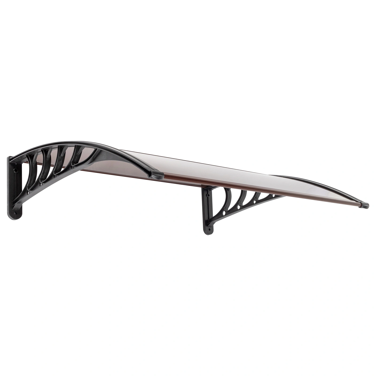 100 x 96cm Household Application Door & Window Rain Cover Eaves Brown Board & Black Holder view 3