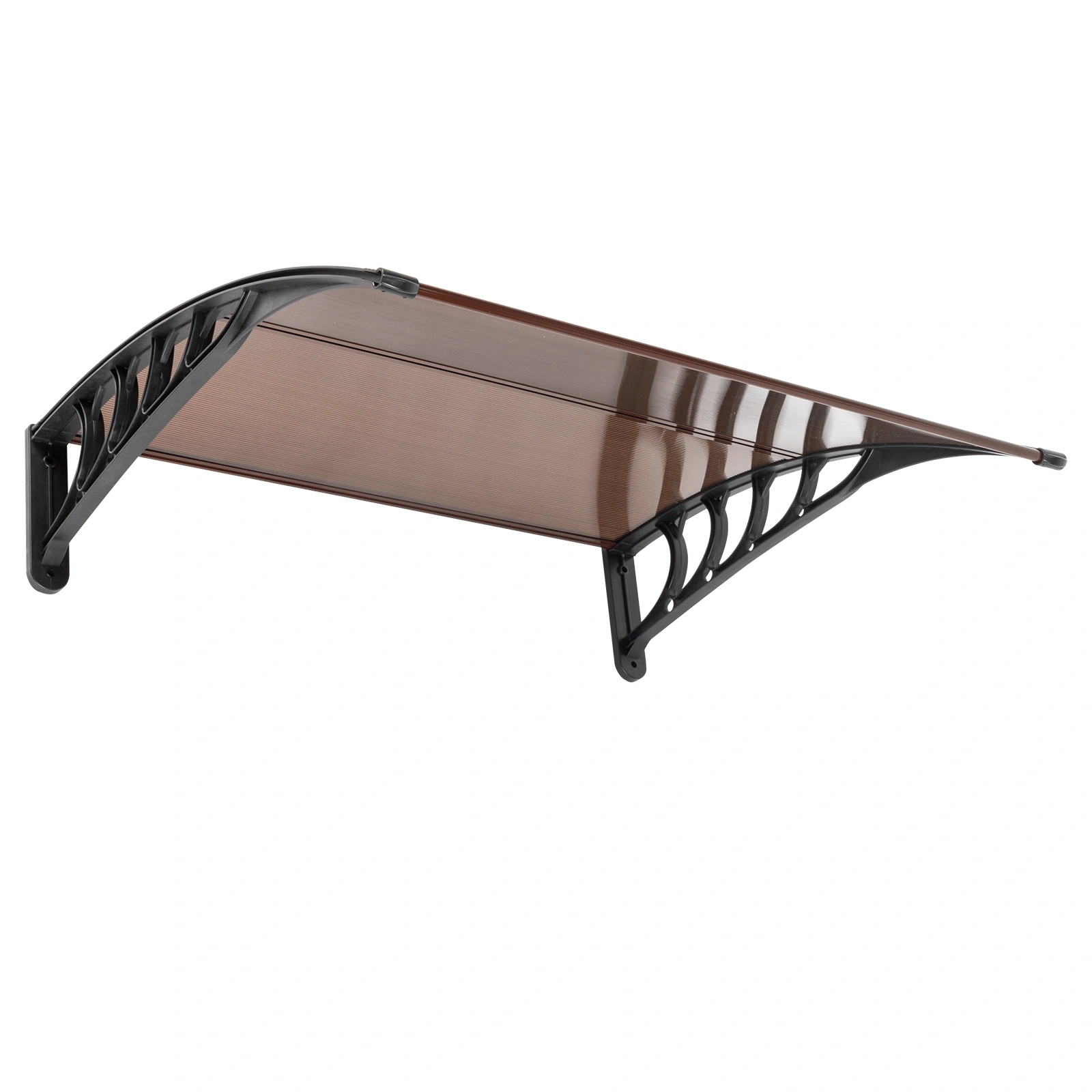 100 x 96cm Household Application Door & Window Rain Cover Eaves Brown Board & Black Holder view 9