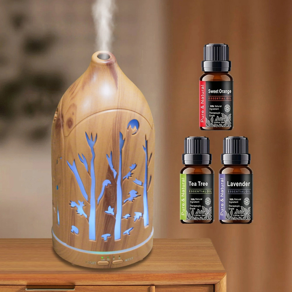 Aromatherapy Diffuser with 7 LED Colors, Auto Shut Off & 3 Essential Oils view 10