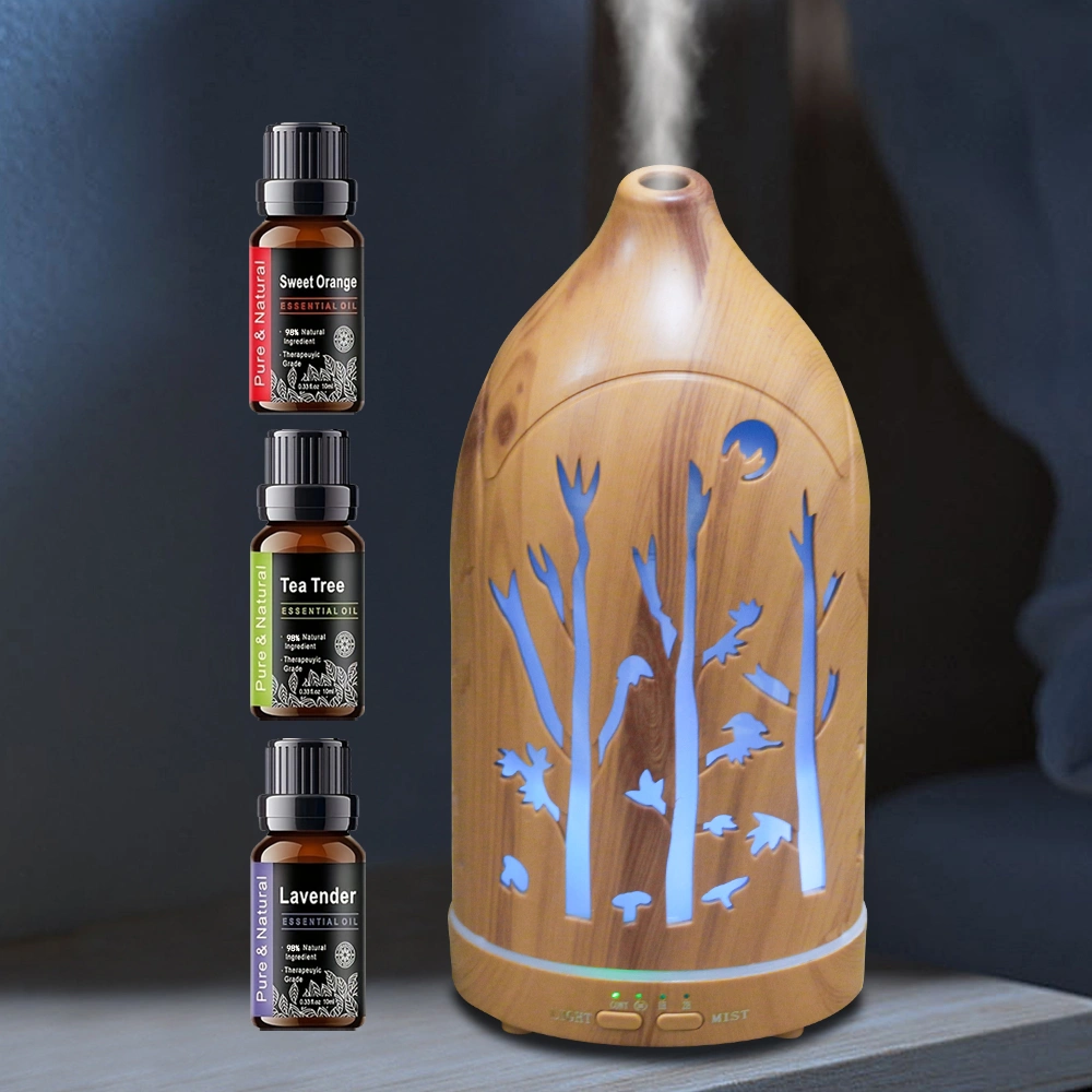 Aromatherapy Diffuser with 7 LED Colors, Auto Shut Off & 3 Essential Oils view 8