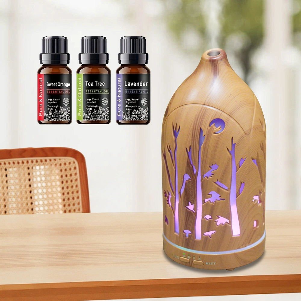 Aromatherapy Diffuser with 7 LED Colors, Auto Shut Off & 3 Essential Oils view 9