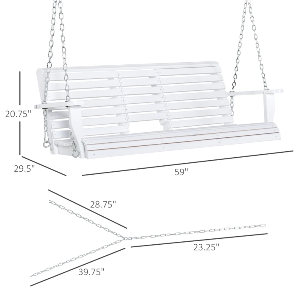 Outdoor Patio Swing Seat Garden Porch Hammock Chair for 3 People Wicker Rattan Outdoor Furniture view 2