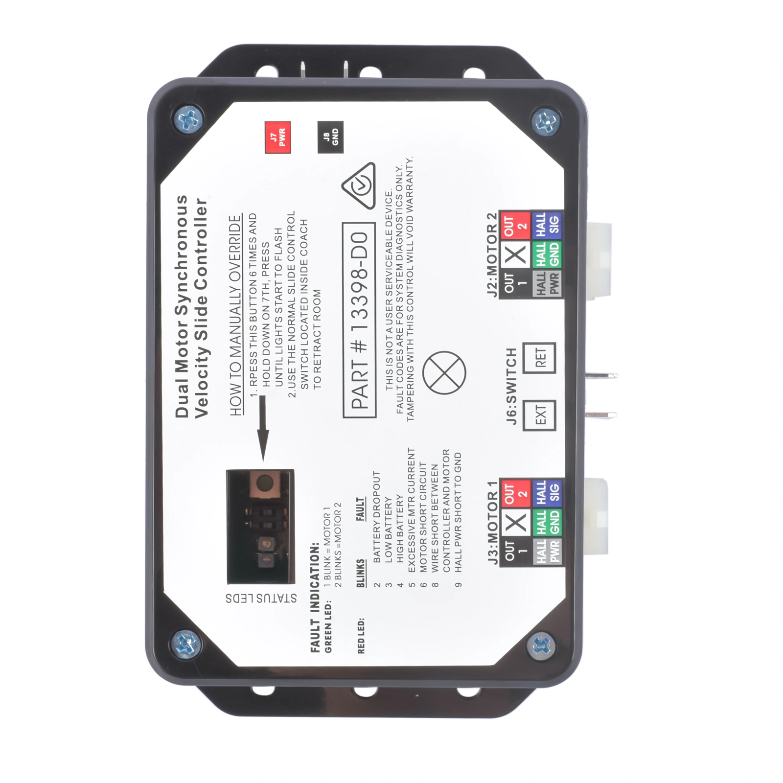 13398-D0 Dual Motor Synchronous Velocity Slide Controller Replacement for V-Sync II, Lippert on RV view 9