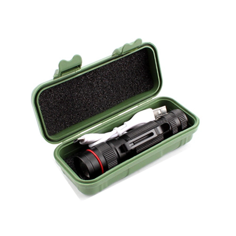 2 Pack USB Rechargeable LED Flashlight | Adjustable Focus, 3 Modes, Outdoor Mini Torch with USB Cable & Mini Box view 4