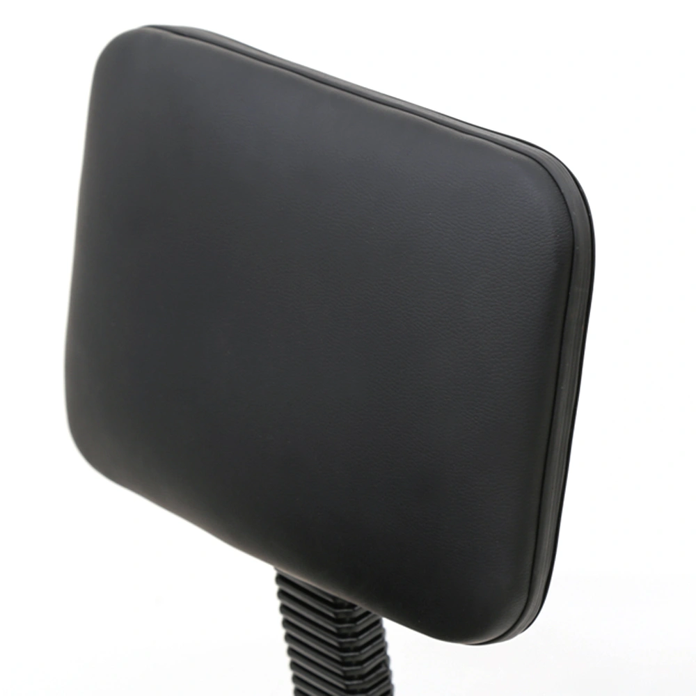 Round Shape Adjustable Salon Stool with Back Black view 3