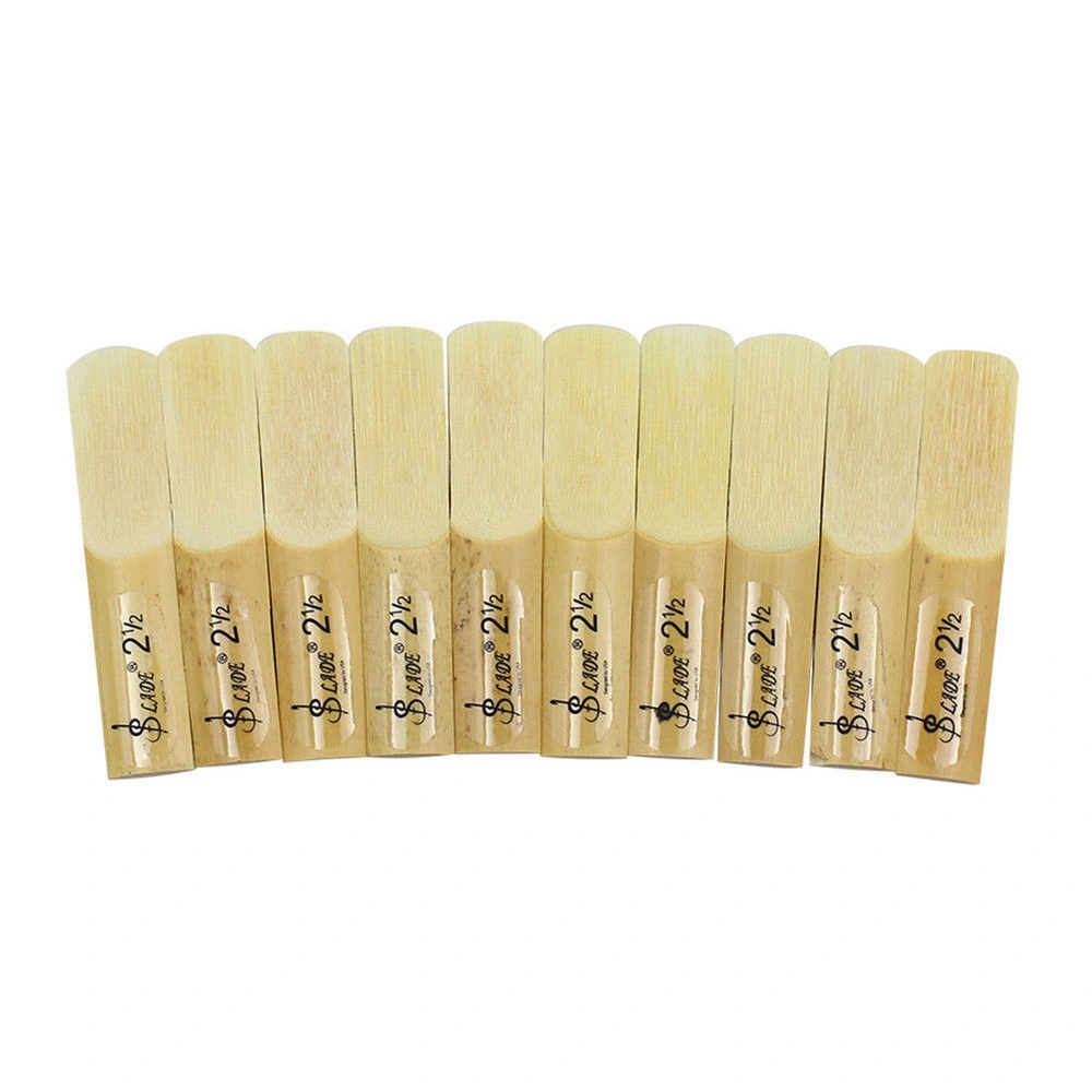 10pcs LADE E-Flat Alto Saxophone Reed with Transparent Case Strength 2.5 view 10