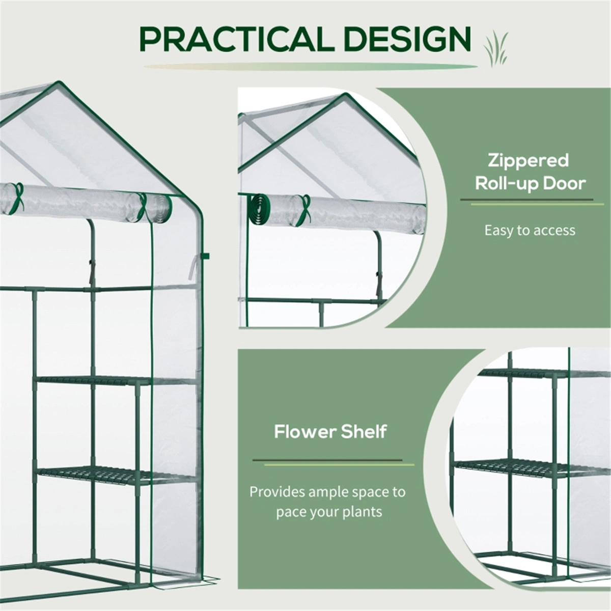 Mini Walk-in Greenhouse ( Amazon Shipping)(Prohibited by WalMart) view 2