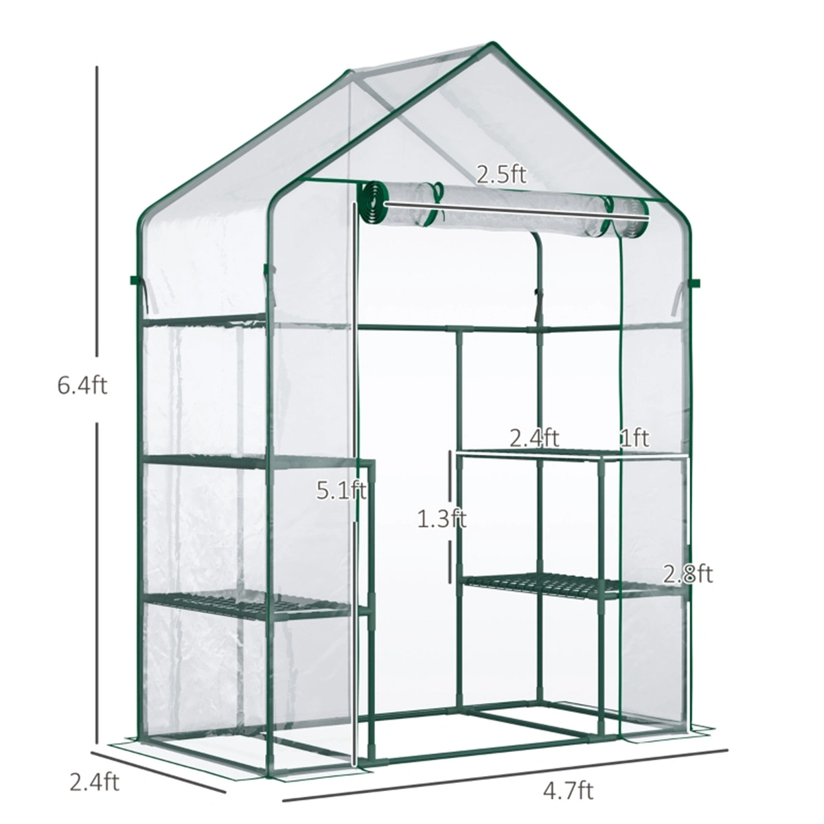 Mini Walk-in Greenhouse ( Amazon Shipping)(Prohibited by WalMart) view 4